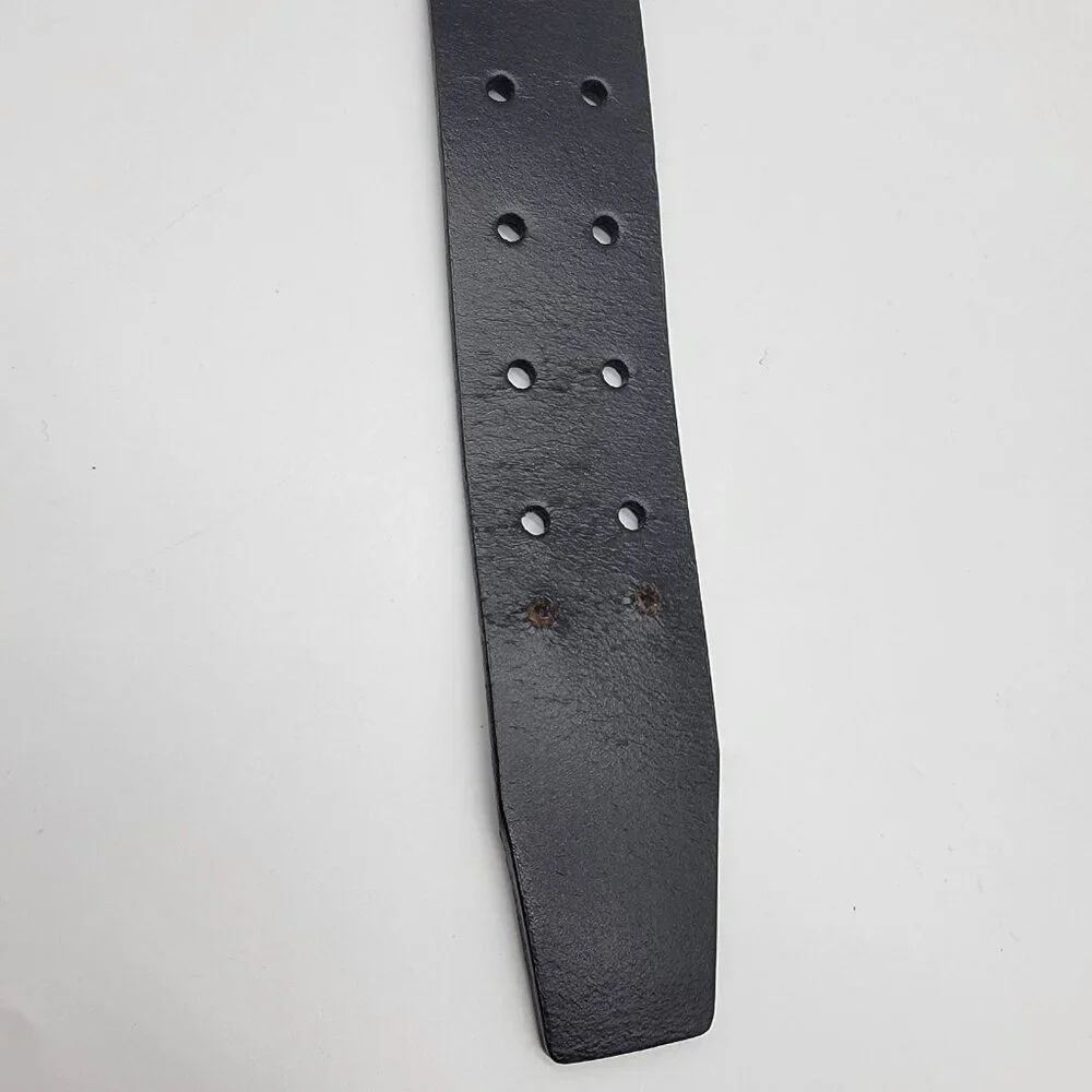 Vintage Harley Davidson Leather Belt W/ Buckle Sz 30 Studded Spades Logo 2005‎